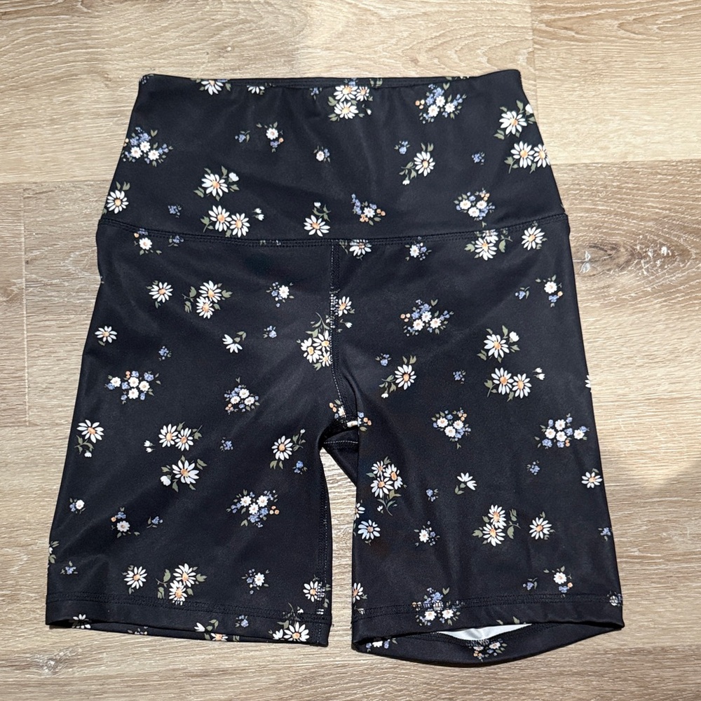 Reformation - floral athletic shorts - small